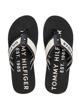 Chanclas Tommy Hilfiger Sporty negro para hombre