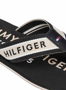 Chanclas Tommy Hilfiger Sporty negro para hombre