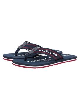 Chanclas Tommy Hilfiger Sporty marino para hombre