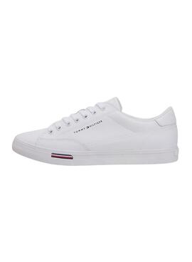 Zapatillas Tommy Hilfiger Vulc Core de piel blanco para hombre
