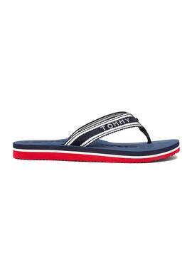 Chanclas Tommy Hilfiger Webbing marino para mujer
