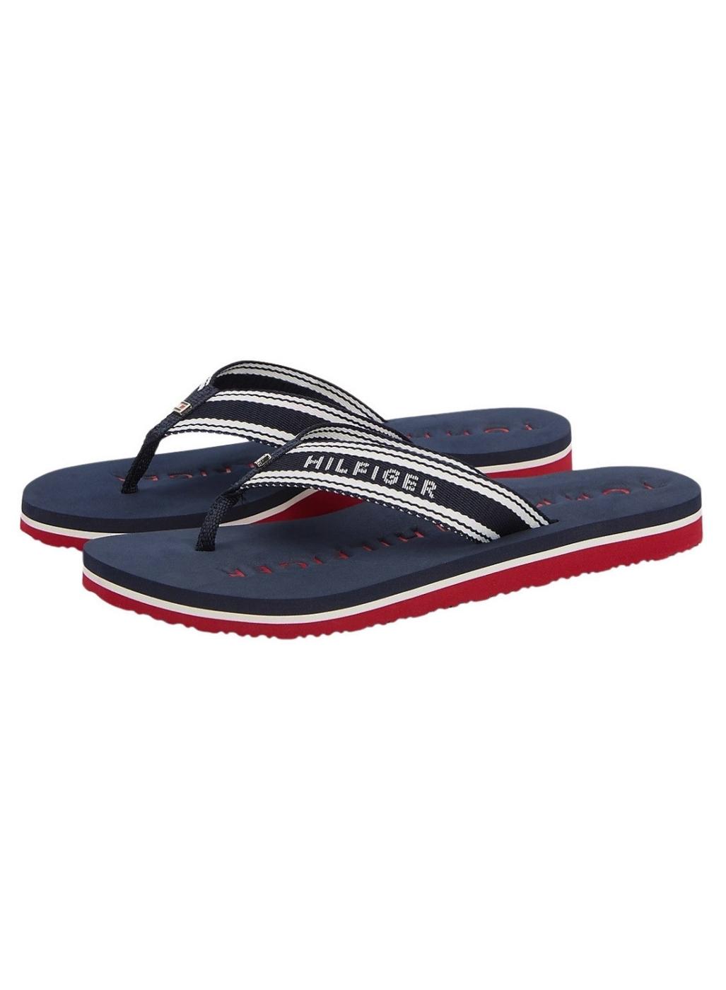 Chanclas Tommy Hilfiger Webbing marino para mujer