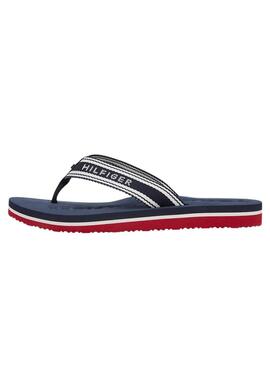 Chanclas Tommy Hilfiger Webbing marino para mujer