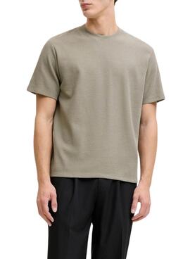 Camiseta Jack and Jones Austin beige para hombre