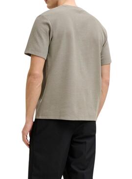 Camiseta Jack and Jones Austin beige para hombre