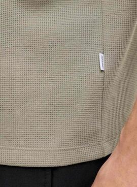 Camiseta Jack and Jones Austin beige para hombre
