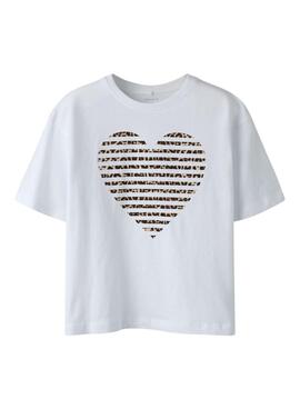 Camiseta Name It Fahiraz blanco para niña