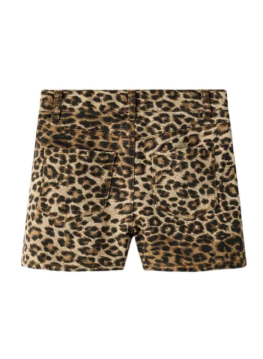 Shorts Name It Rosees leopardo para niña