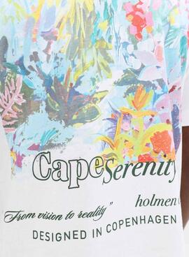 Camiseta Jack and Jones Montauk blanco para hombre