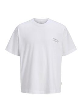 Camiseta Jack and Jones Montauk blanco para hombre
