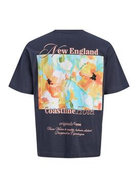 Camiseta Jack and Jones Montauk azul marino para hombre