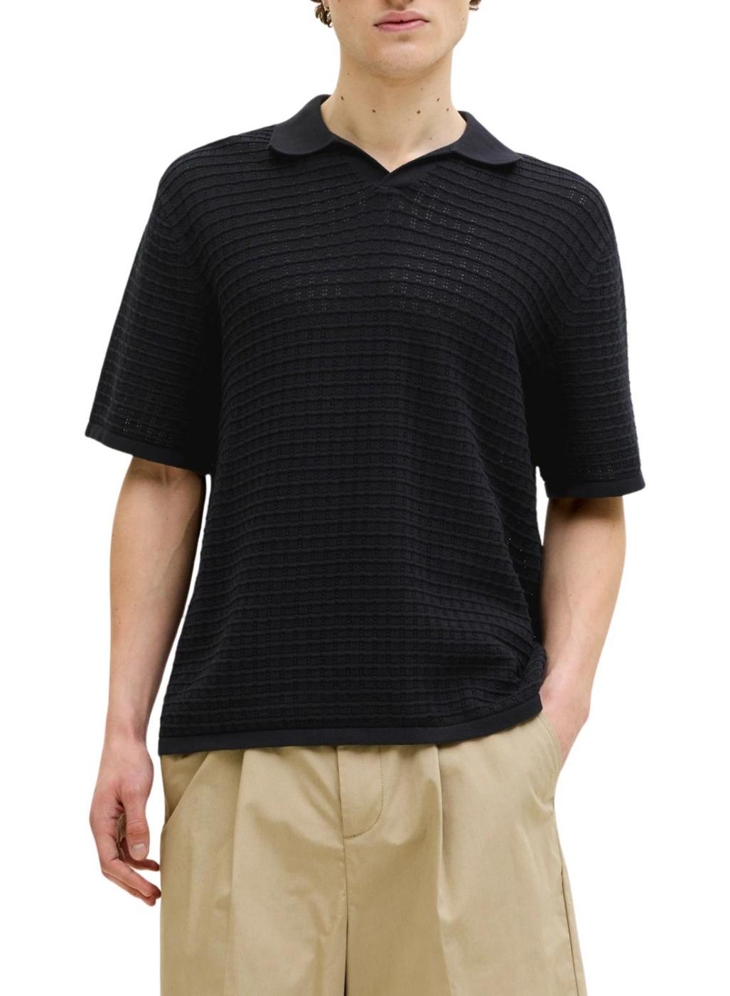 Polo Jack and Jones Nantucket negro para hombre
