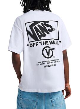 Camiseta Vans Stacked blanco para hombre