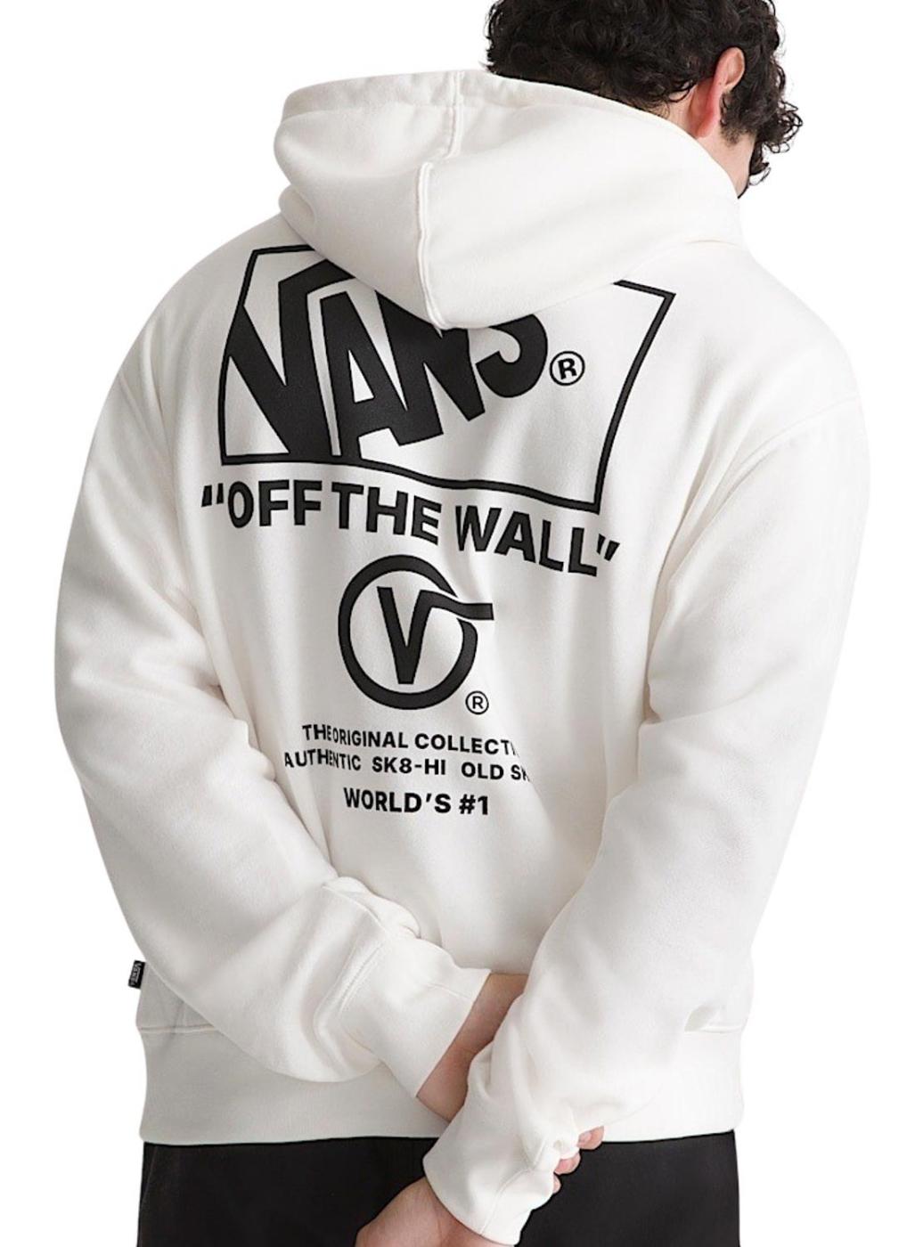 Sudadera Vans Stacked blanco para hombre