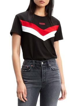 Camiseta Levis Florence Negro Mujer