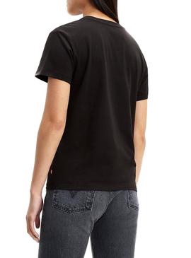 Camiseta Levis Florence Negro Mujer