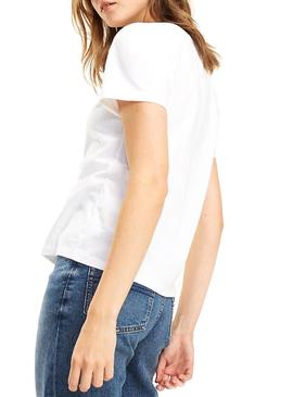 Camiseta Tommy Jeans Classic Tee Blanco Mujer