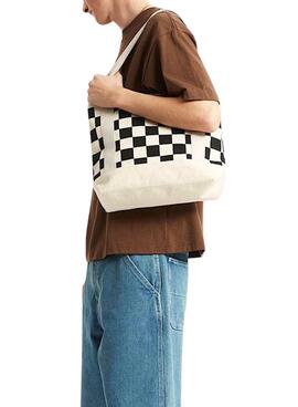 Bolso Vans Pergs blanco y negro para hombre y mujer