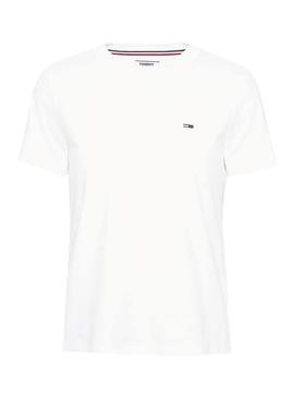 Camiseta Tommy Jeans Classic Tee Blanco Mujer
