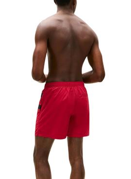 Bañador Tommy Hilfiger Flag rojo para hombre