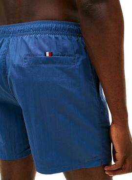 Bañador Tommy Hilfiger logo azul para hombre