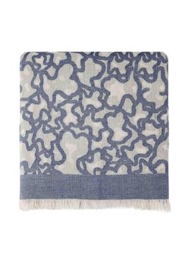 Foulard Tous Kaos Devore azul para mujer