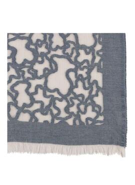 Foulard Tous Kaos Devore azul para mujer
