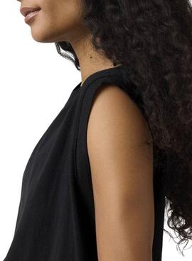 Camiseta Levis Boxy Tank negro para mujer