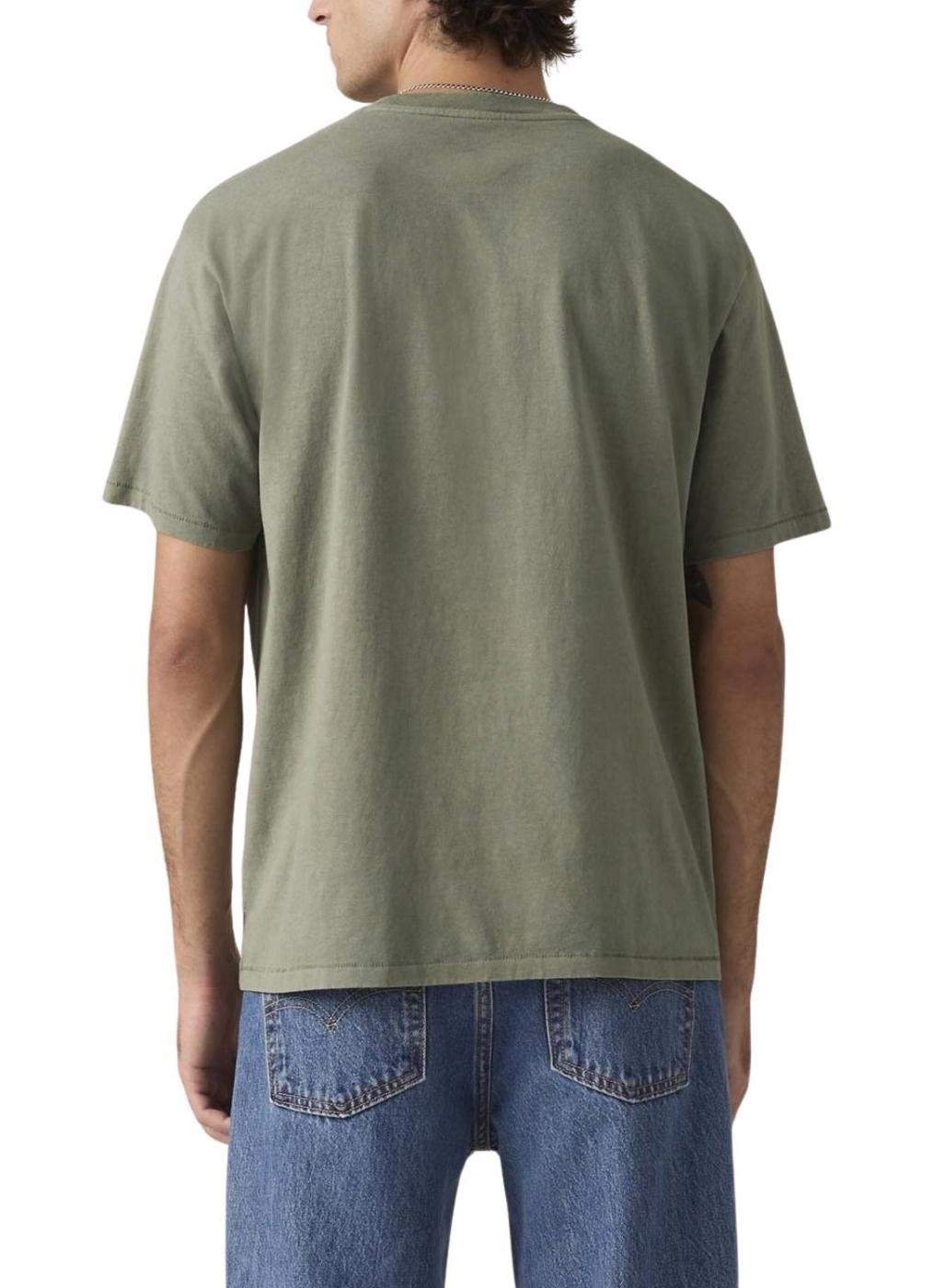 Camiseta Levis Red Tab Vintage verde para hombre
