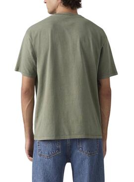Camiseta Levis Red Tab Vintage verde para hombre
