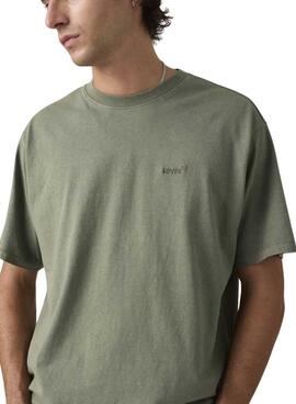 Camiseta Levis Red Tab Vintage verde para hombre
