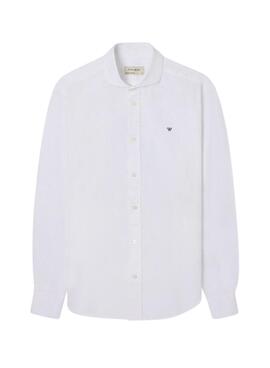 Camisa Silbon Sport Lino blanco para hombre