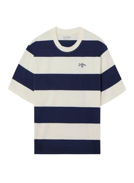 Camiseta Silbon Special fit boxy rayas para hombre