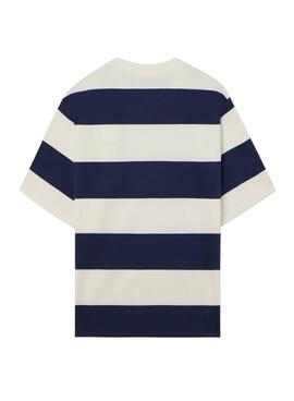 Camiseta Silbon Special fit boxy rayas para hombre