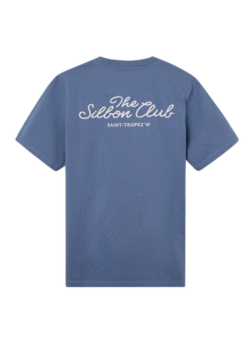 Camiseta Silbon The Club Saint Tropez azul para hombre