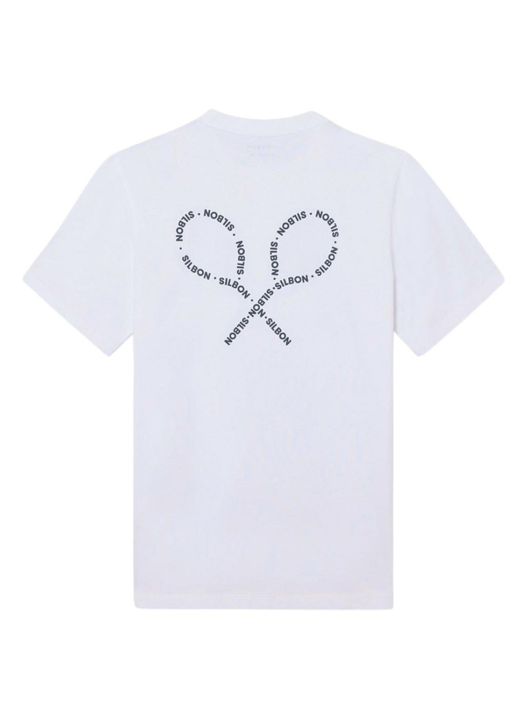Camiseta Silbon Lettering blanco para hombre