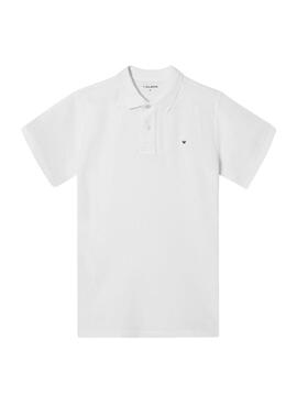 Polo Silbon cásico blanco para hombre
