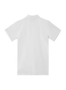 Polo Silbon cásico blanco para hombre
