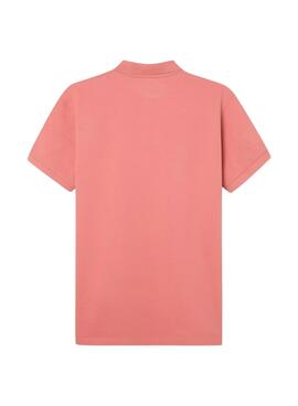 Polo Silbon cásico coral para hombre

