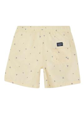 Bañador Silbon raquetas amarillo para hombre
