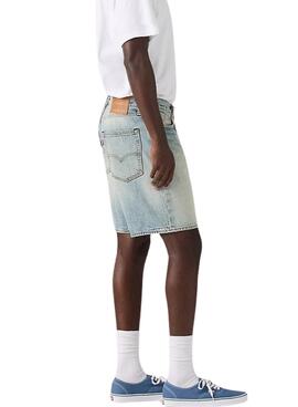 Bermuda vaquera Levis 468 Loose azul claro para hombre
