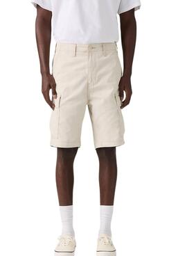 Bermudas Levis Carrier Cargo beige para hombre
