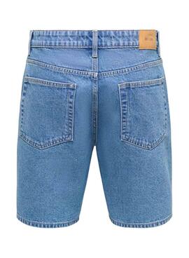 Bermudas Only and Sons Sedge denim medio para hombre