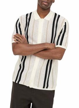 Polo Only and Sons Leon beige para hombre