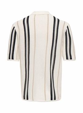 Polo Only and Sons Leon beige para hombre