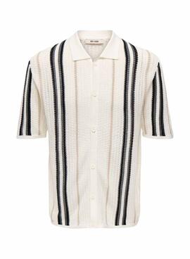 Polo Only and Sons Leon beige para hombre