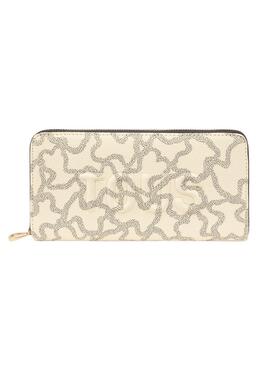 Billetera Tous Kaos Icon beige para mujer
