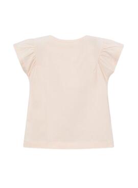 Camiseta Mayoral cowboy rosa empolvado para niña