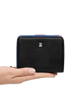 Cartera Tous New Dubai safiano negro para mujer