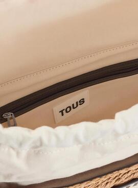 Capazo Tous grande Scoubidou natural y negro para mujer